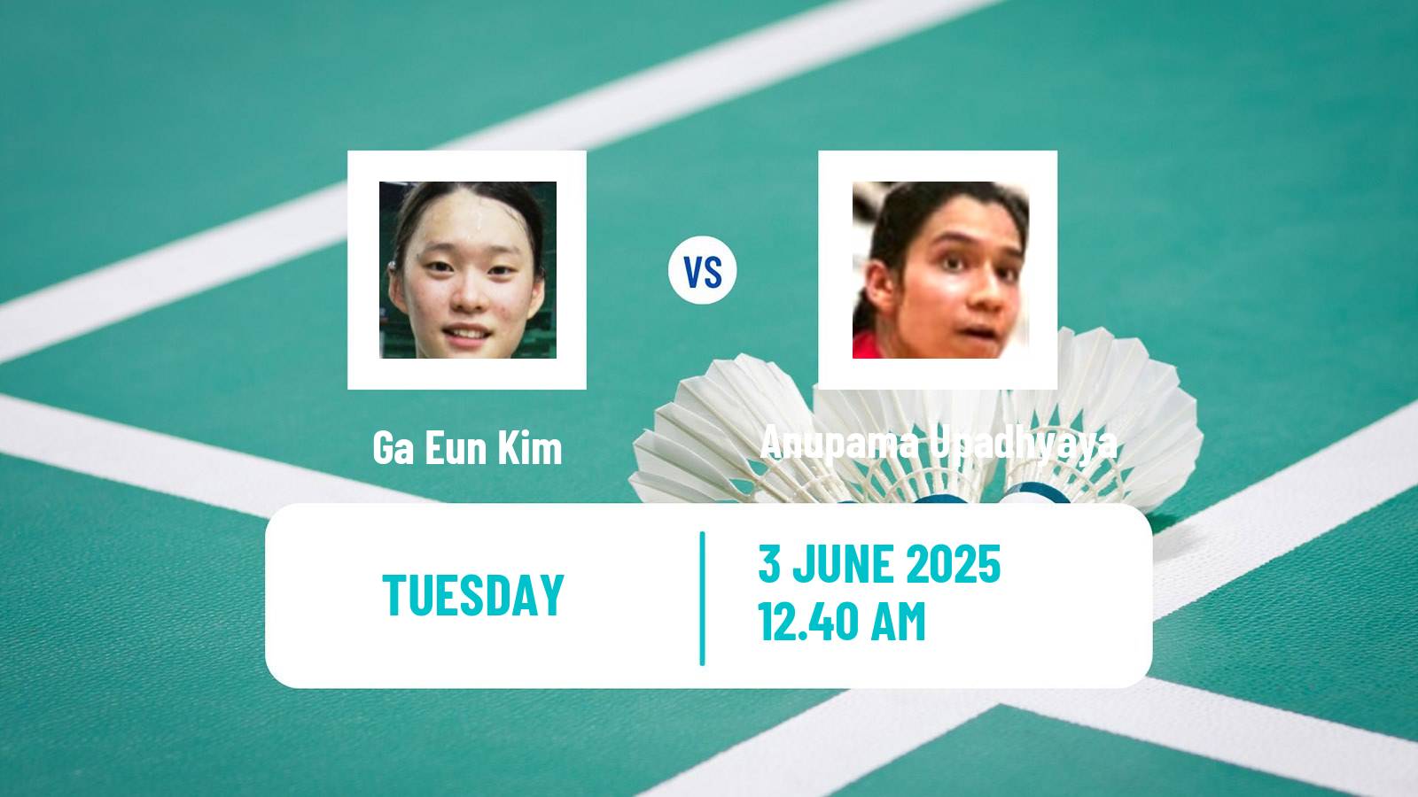 Badminton BWF World Tour Indonesia Open Women Ga Eun Kim - Anupama Upadhyaya