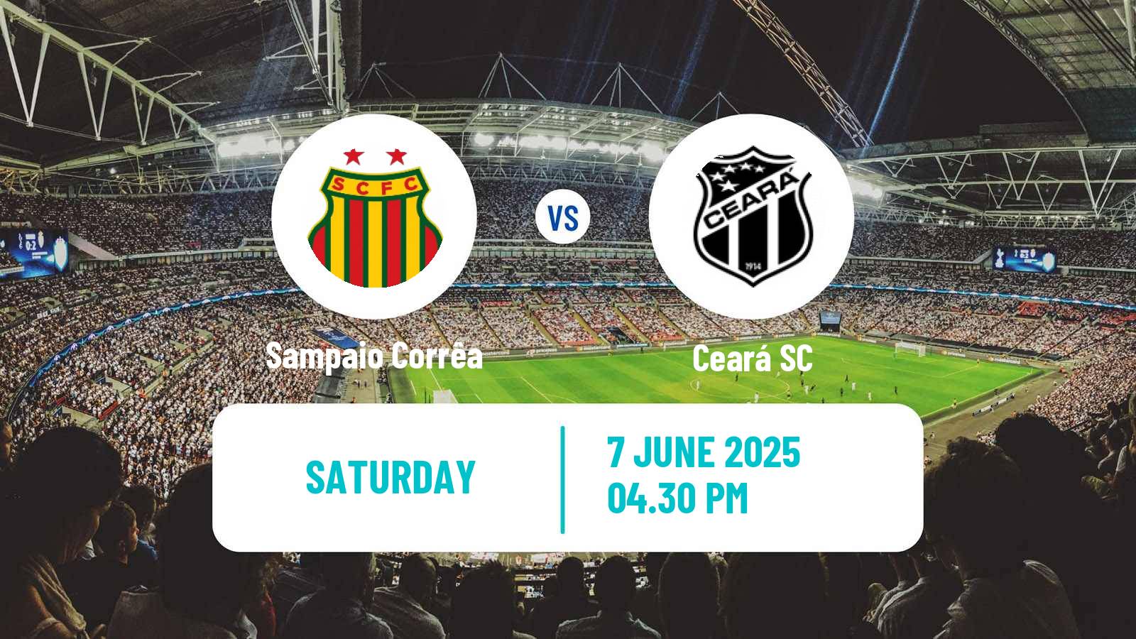 Soccer Brazilian Copa do Nordeste Sampaio Corrêa - Ceará
