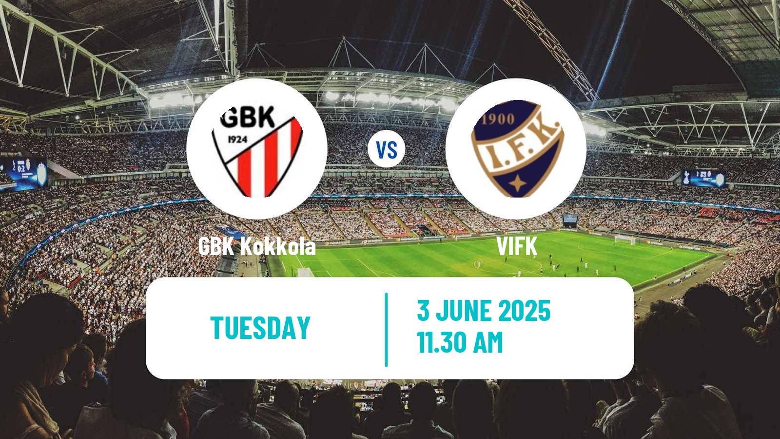 Soccer Finnish Kakkonen Group C GBK Kokkola - VIFK