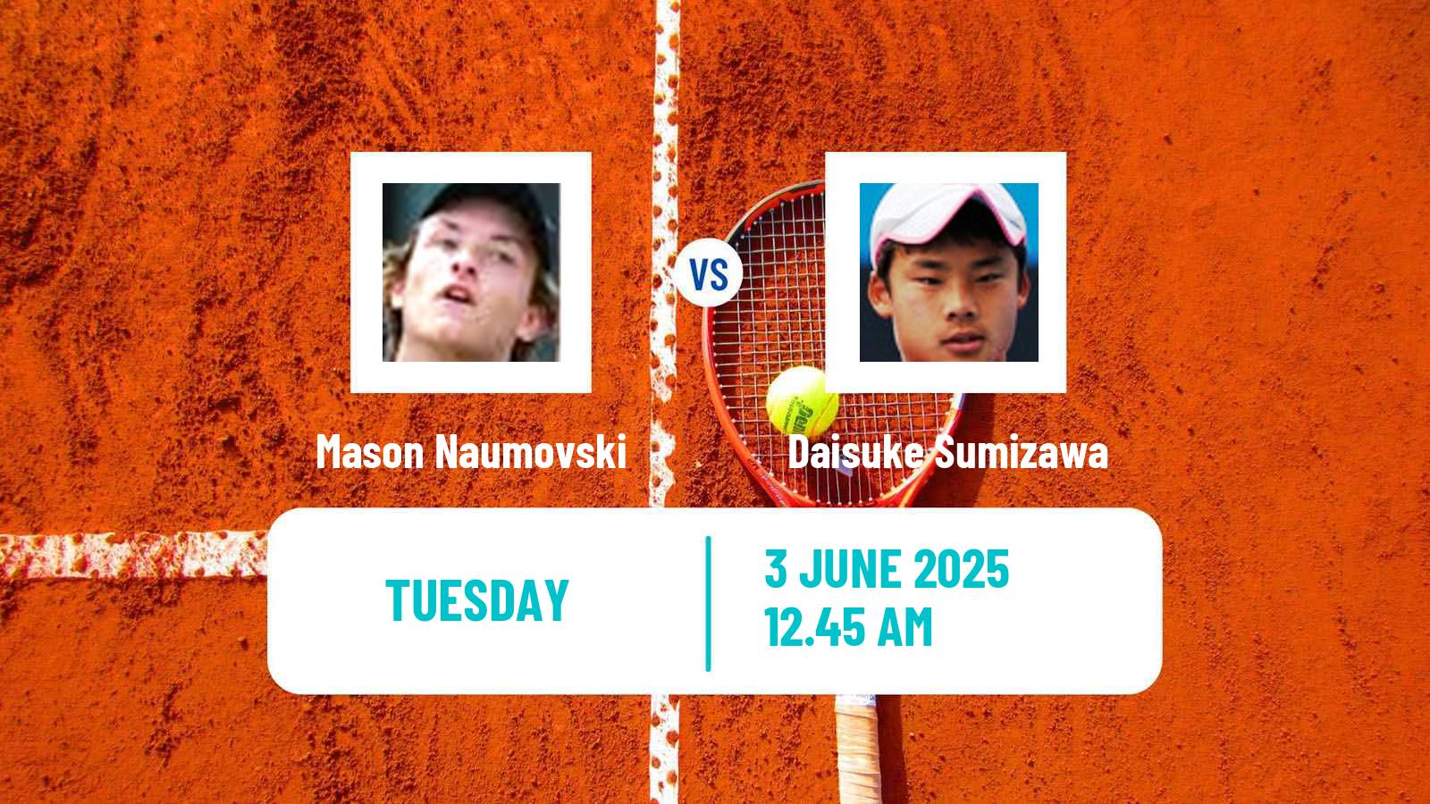 Tennis ITF M15 Luan 7 Men Mason Naumovski - Daisuke Sumizawa