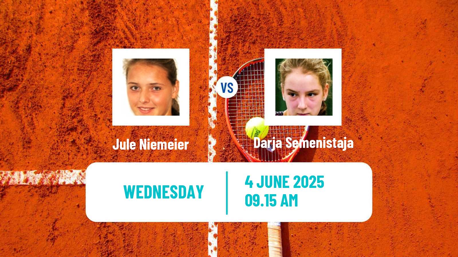 Tennis Makarska Challenger Women Jule Niemeier - Darja Semenistaja
