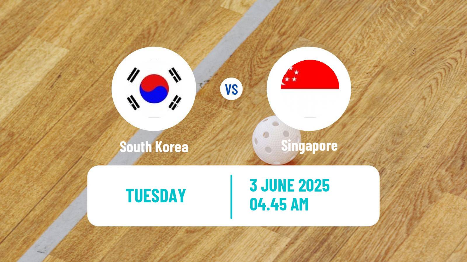 Floorball  AOFC Cup Floorball South Korea - Singapore