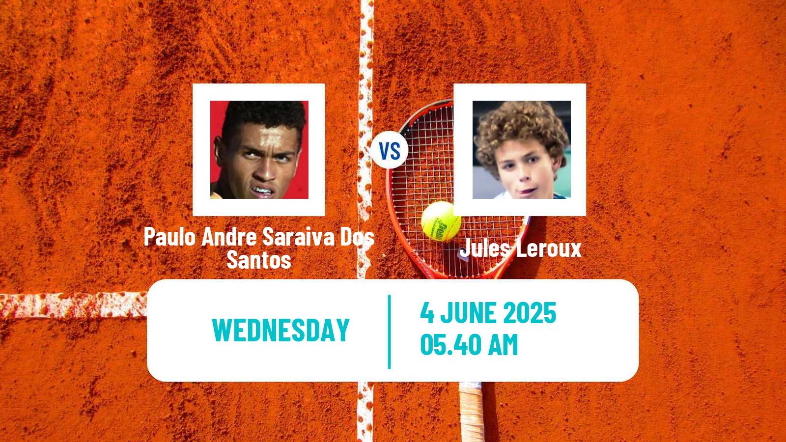Tennis ITF M15 Monastir 22 Men Paulo Andre Saraiva Dos Santos - Jules Leroux