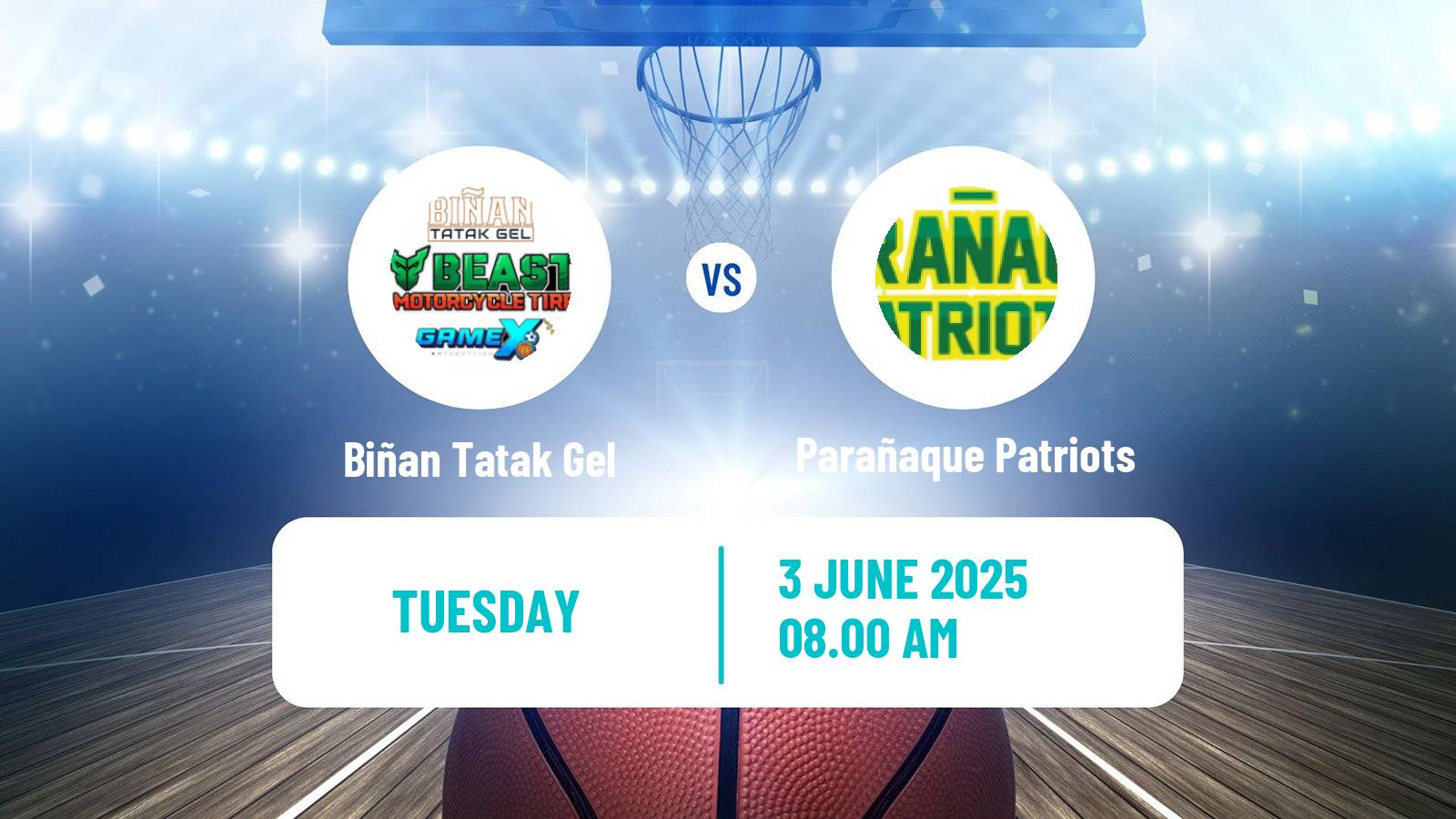 Basketball Philippines MBPL  Biñan Tatak Gel - Parañaque Patriots