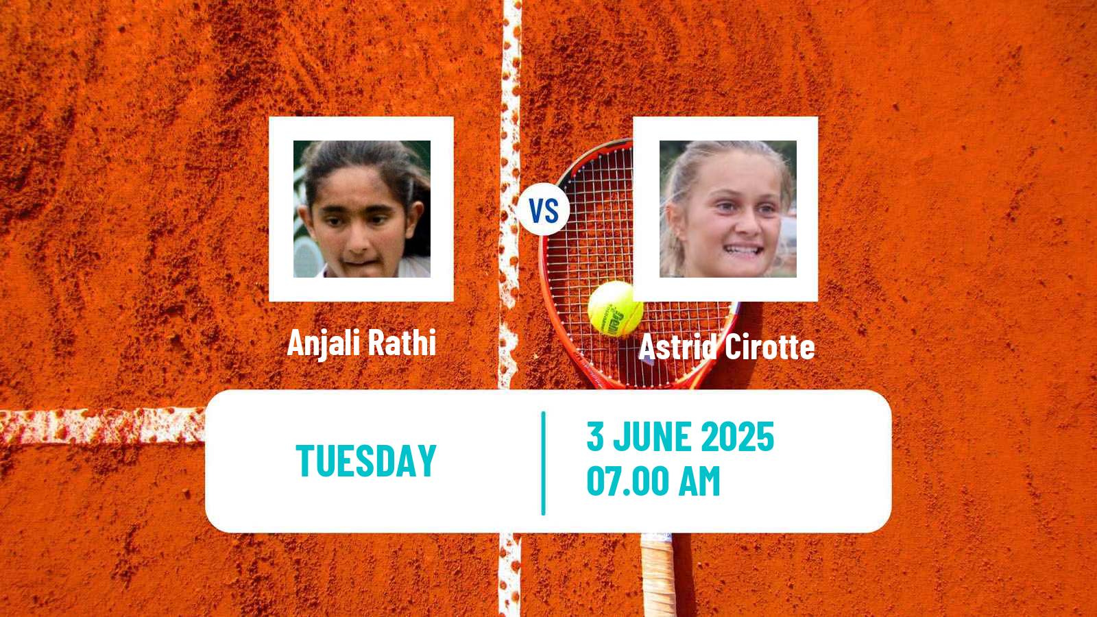 Tennis ITF W15 Monastir 22 Women Anjali Rathi - Astrid Cirotte