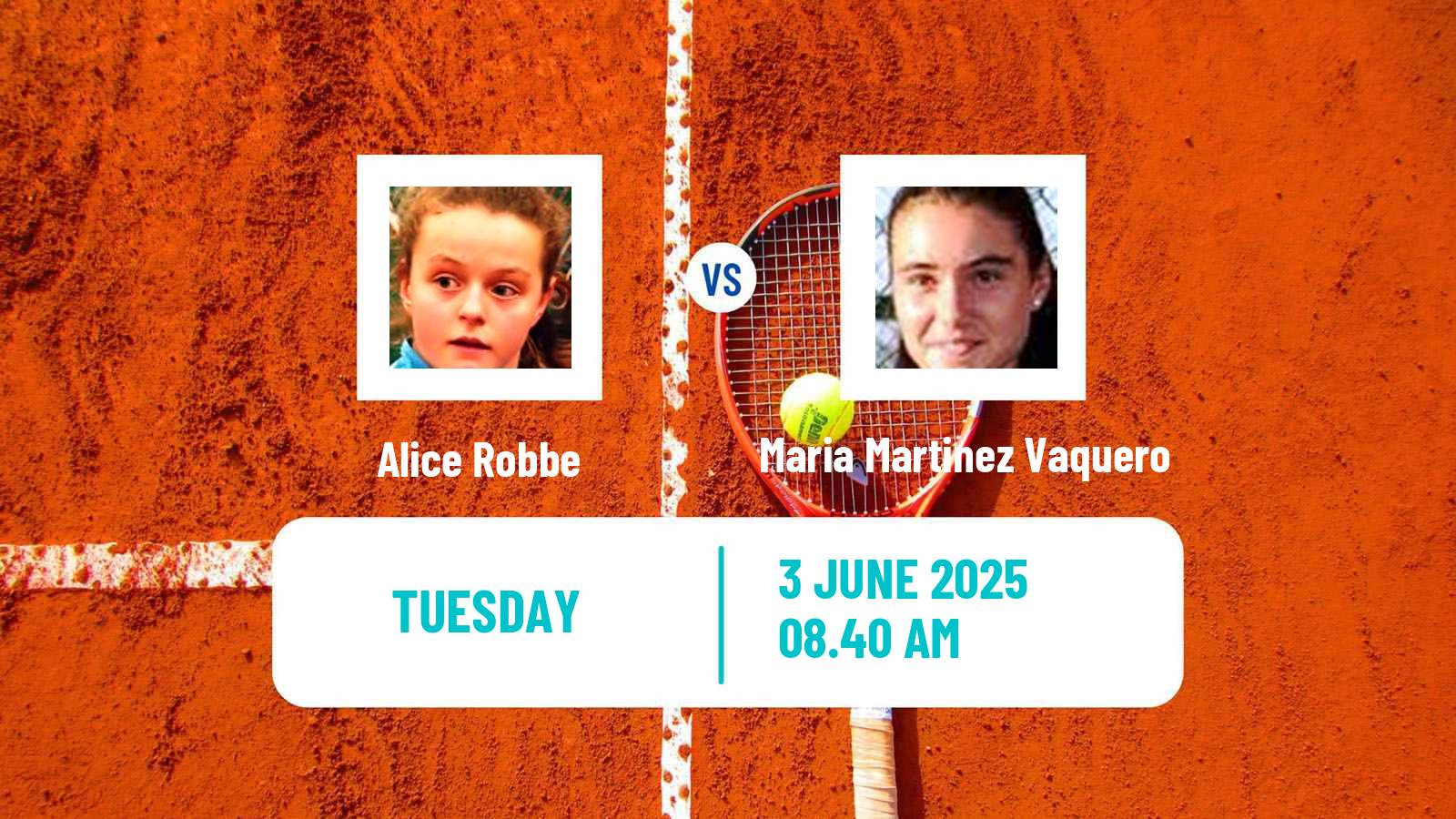 Tennis ITF W50 Montemor O Novo Women Alice Robbe - Maria Martinez Vaquero
