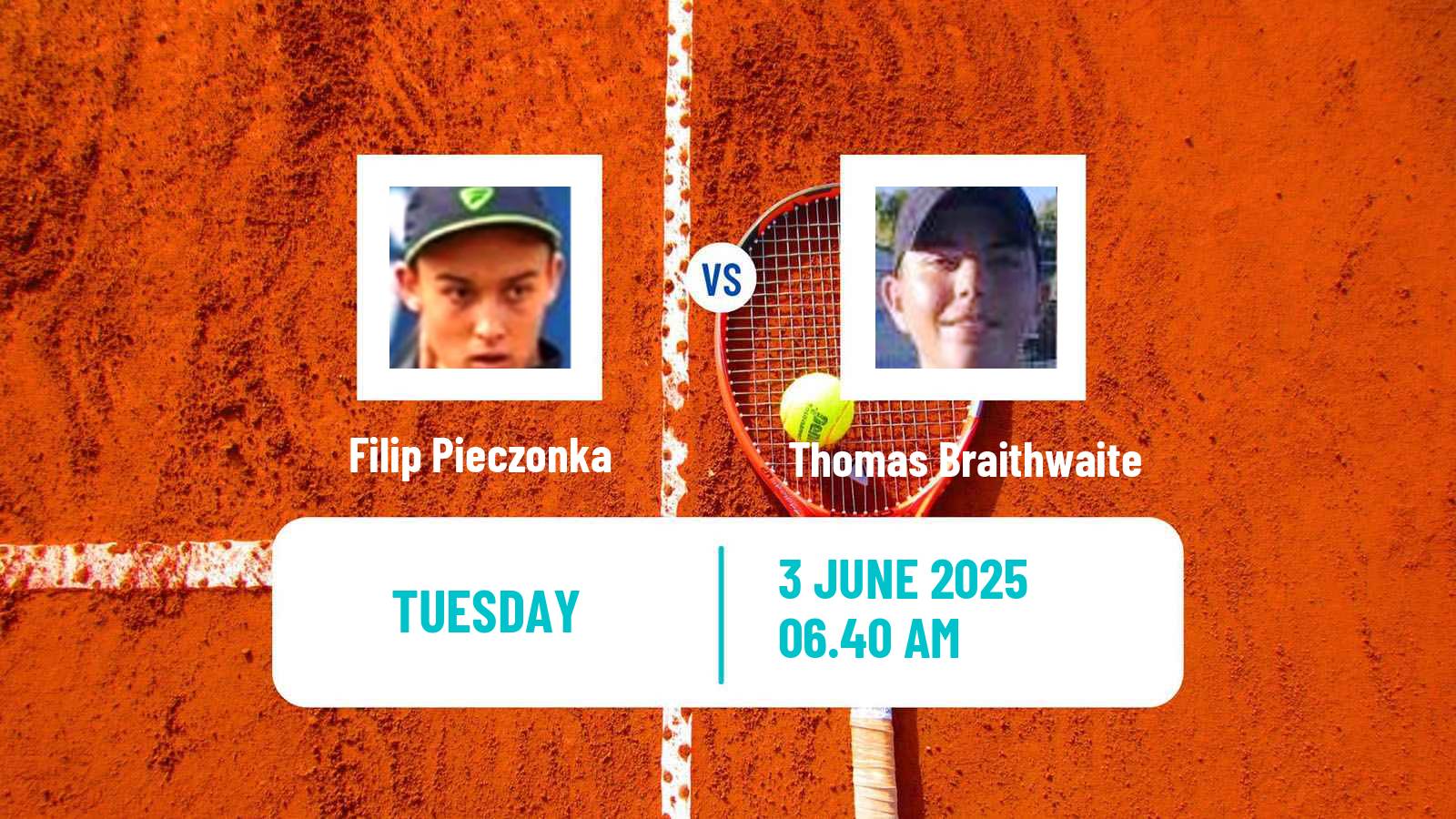 Tennis ITF M25 Monastir Men Filip Pieczonka - Thomas Braithwaite