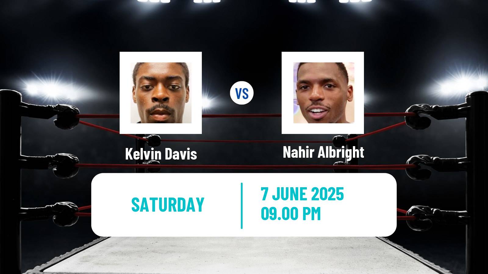 Boxing Super Lightweight Others Matches Men Kelvin Davis - Nahir Albright