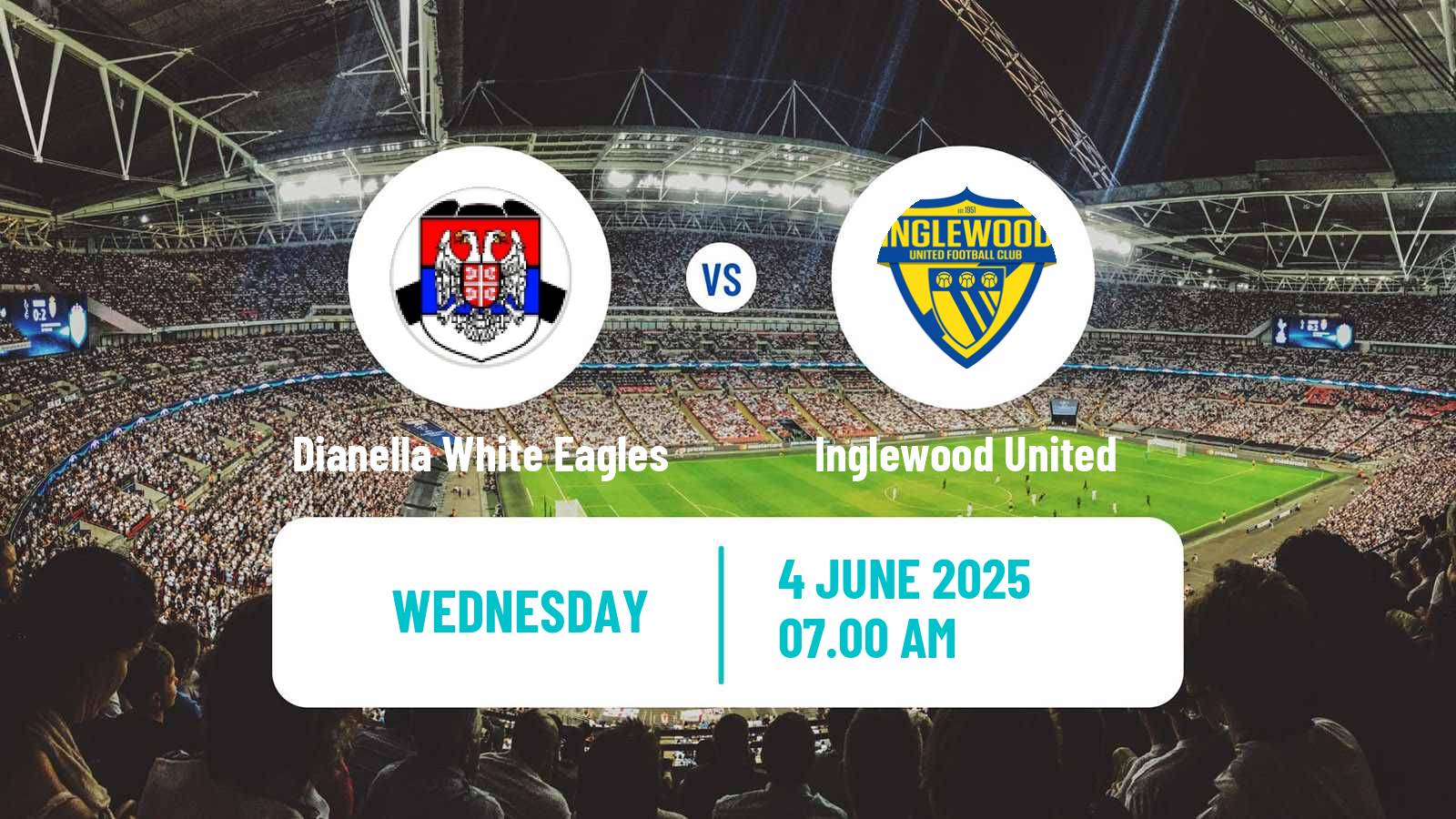 Soccer Australian WA State League Dianella White Eagles - Inglewood United