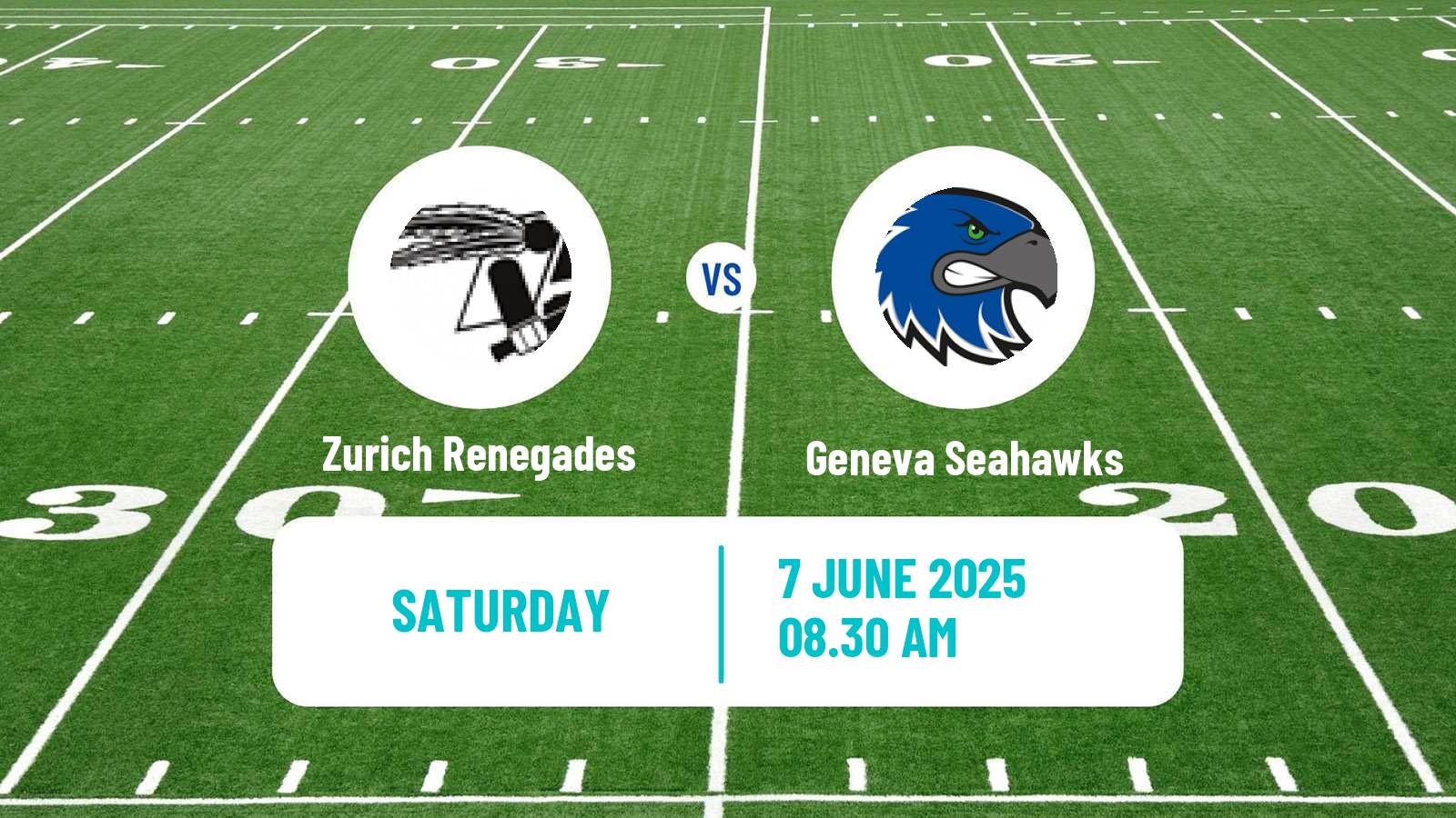 American football Swiss NLA American Football Zurich Renegades - Geneva Seahawks
