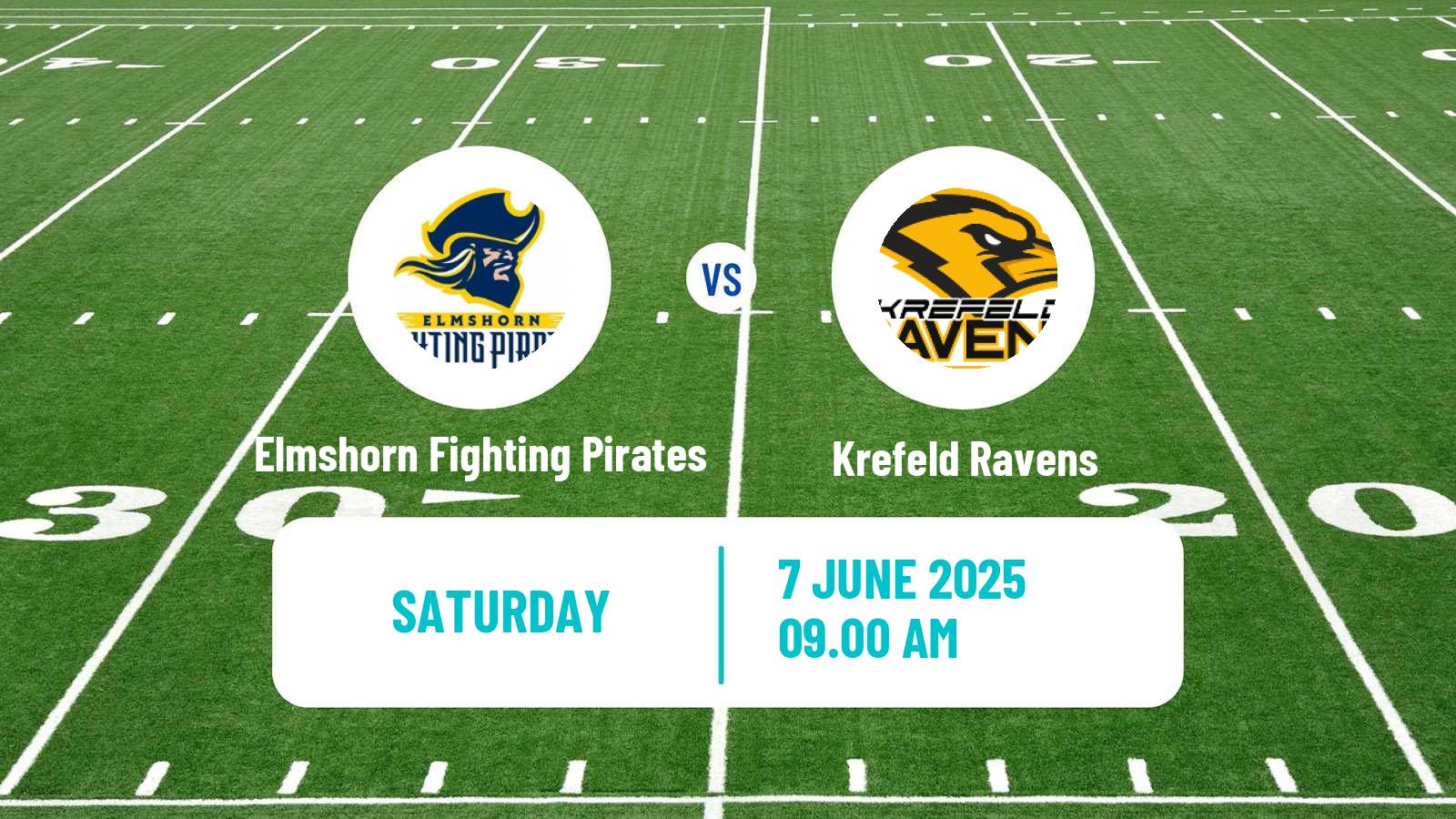 American football German GFL 2 Elmshorn Fighting Pirates - Krefeld Ravens