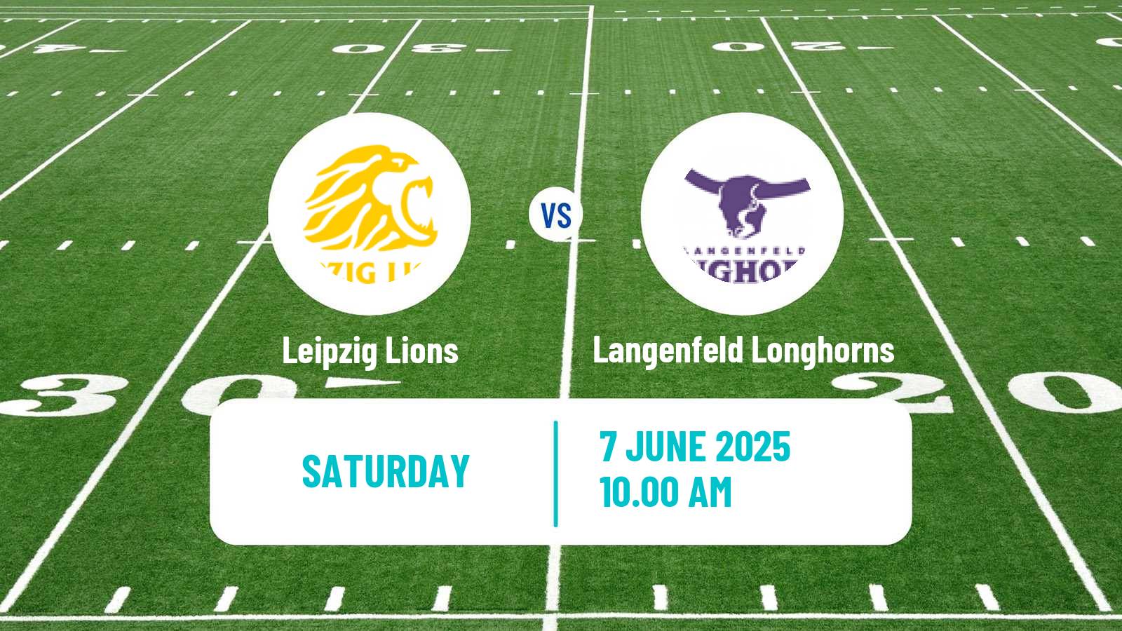 American football German GFL 2 Leipzig Lions - Langenfeld Longhorns