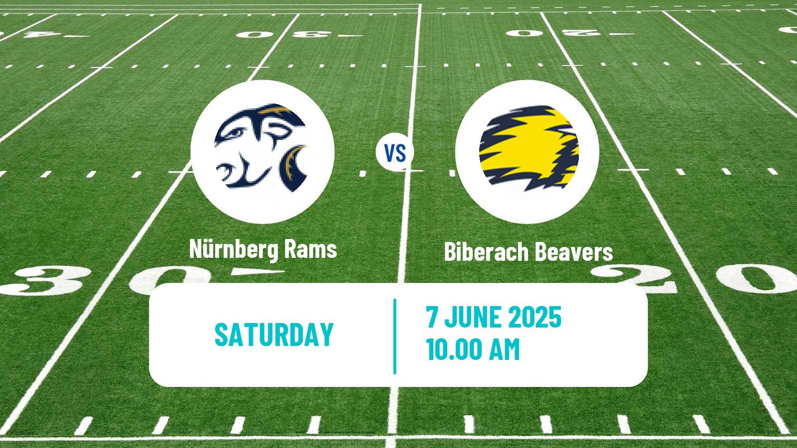 American football German GFL 2 Nürnberg Rams - Biberach Beavers