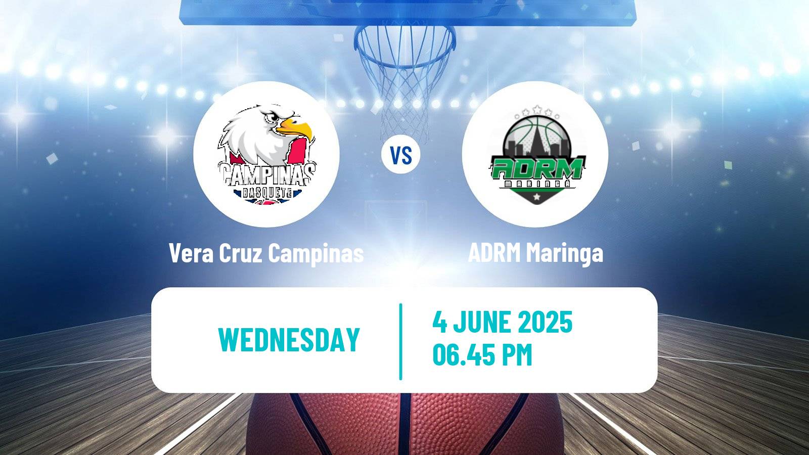 Basketball Brazilian LBF Women Vera Cruz Campinas - ADRM Maringa