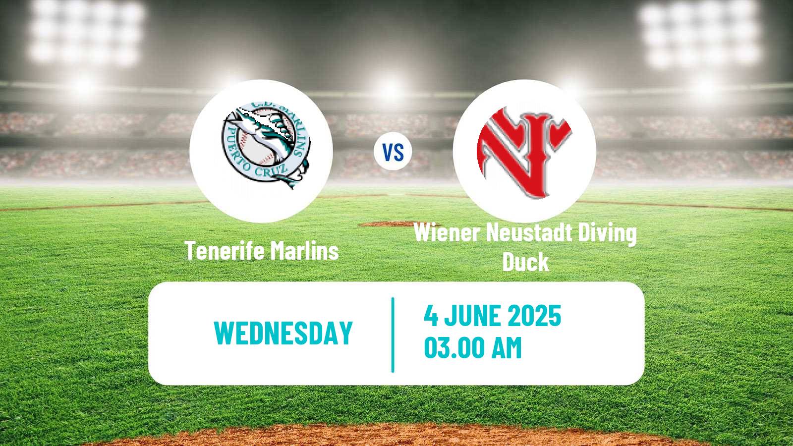 Baseball Confederation Cup Baseball Tenerife Marlins - Wiener Neustadt Diving Duck