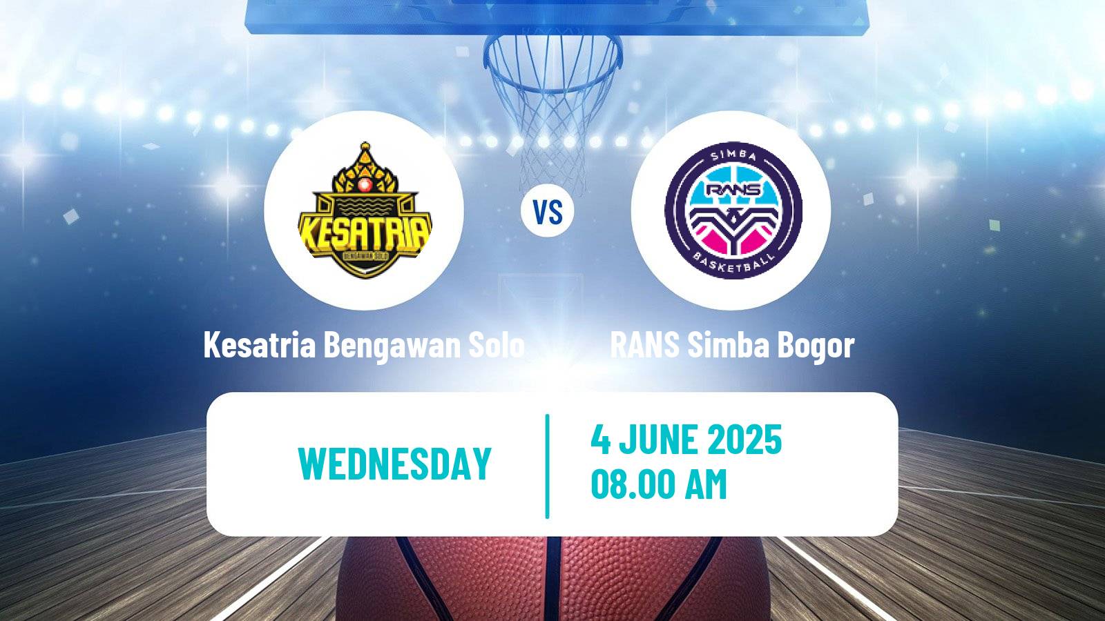 Basketball Indonesian IBL Kesatria Bengawan Solo - RANS Simba Bogor