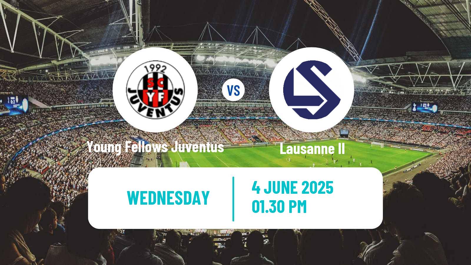 Soccer Swiss 1 Liga Classic Group 1 Young Fellows Juventus - Lausanne II
