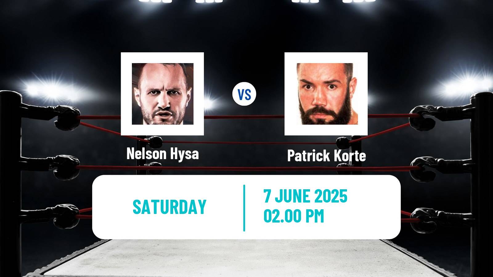 Boxing Heavyweight WBO European Title Men Nelson Hysa - Patrick Korte