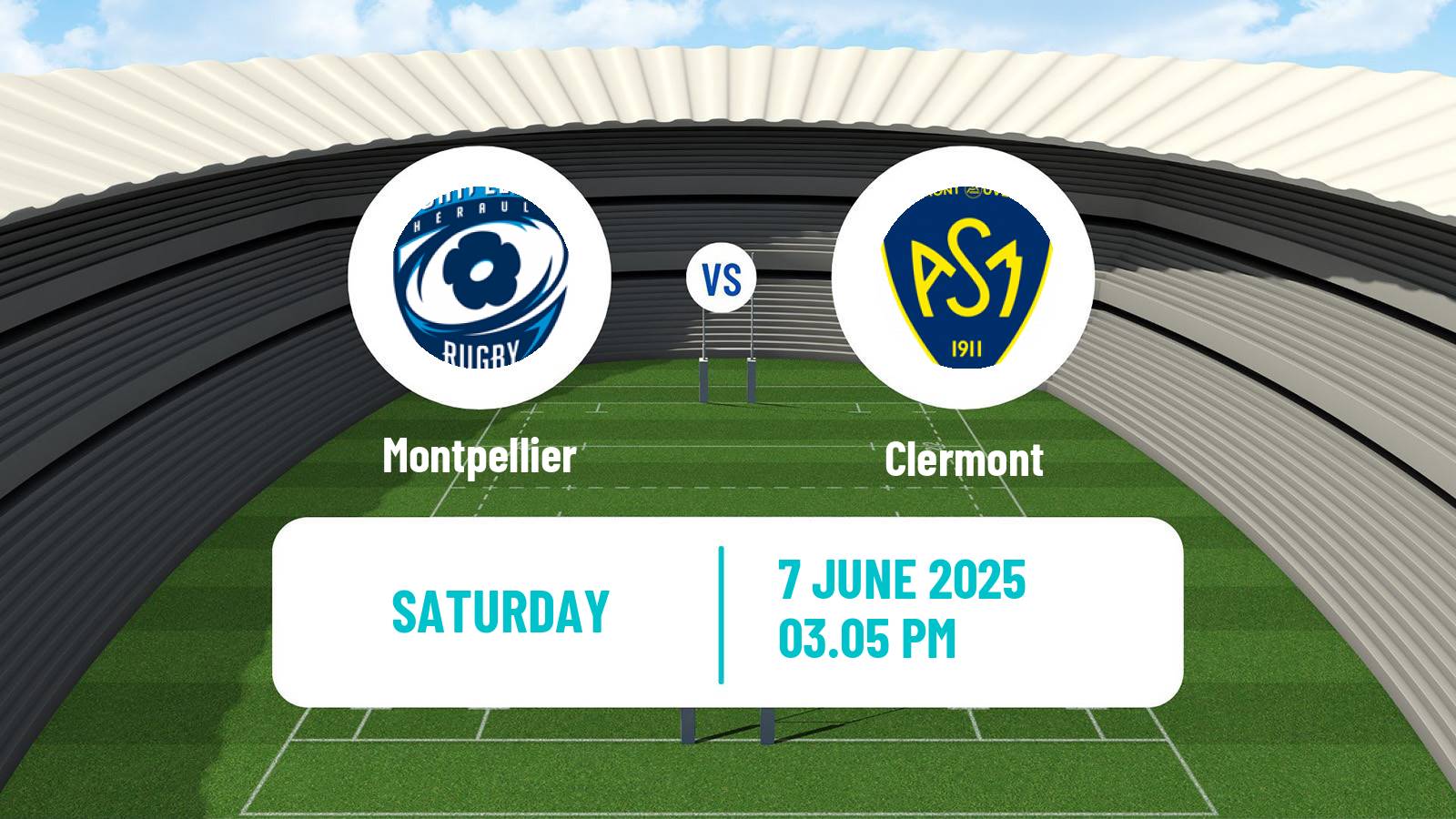 Rugby union French Top 14 Montpellier - Clermont