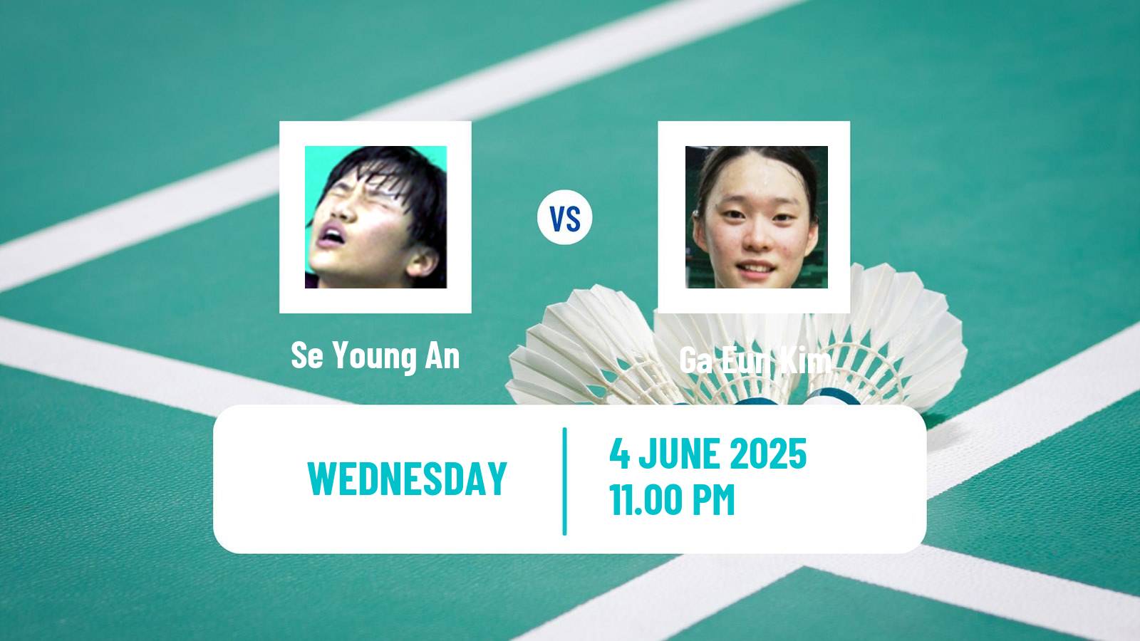 Badminton BWF World Tour Indonesia Open Women Se Young An - Ga Eun Kim