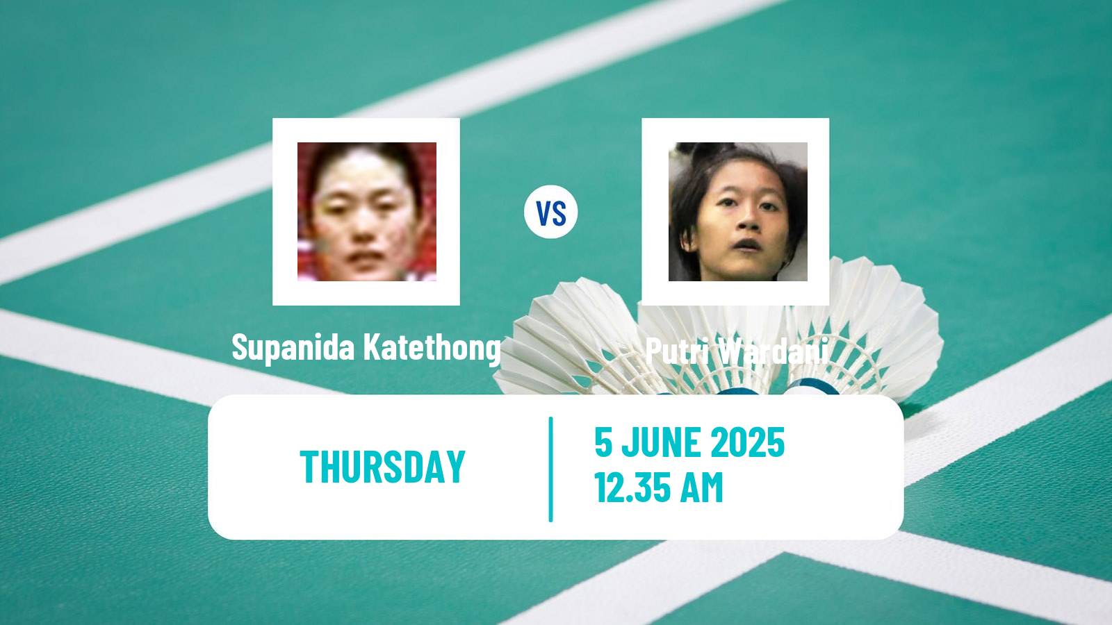 Badminton BWF World Tour Indonesia Open Women Supanida Katethong - Putri Wardani