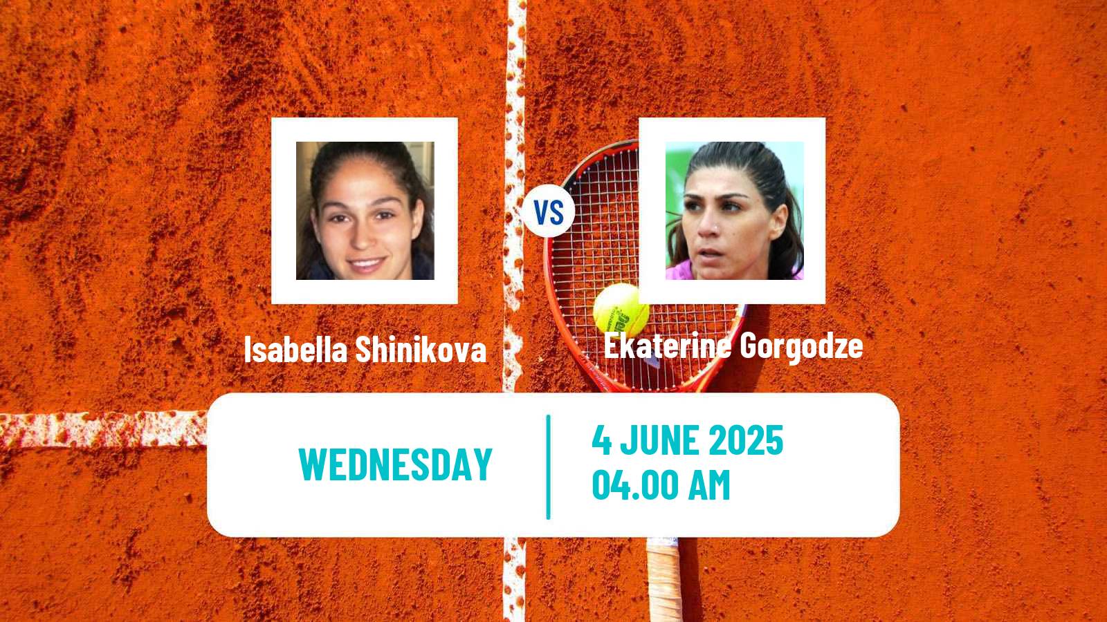 Tennis ITF W50 Troisdorf Women Isabella Shinikova - Ekaterine Gorgodze