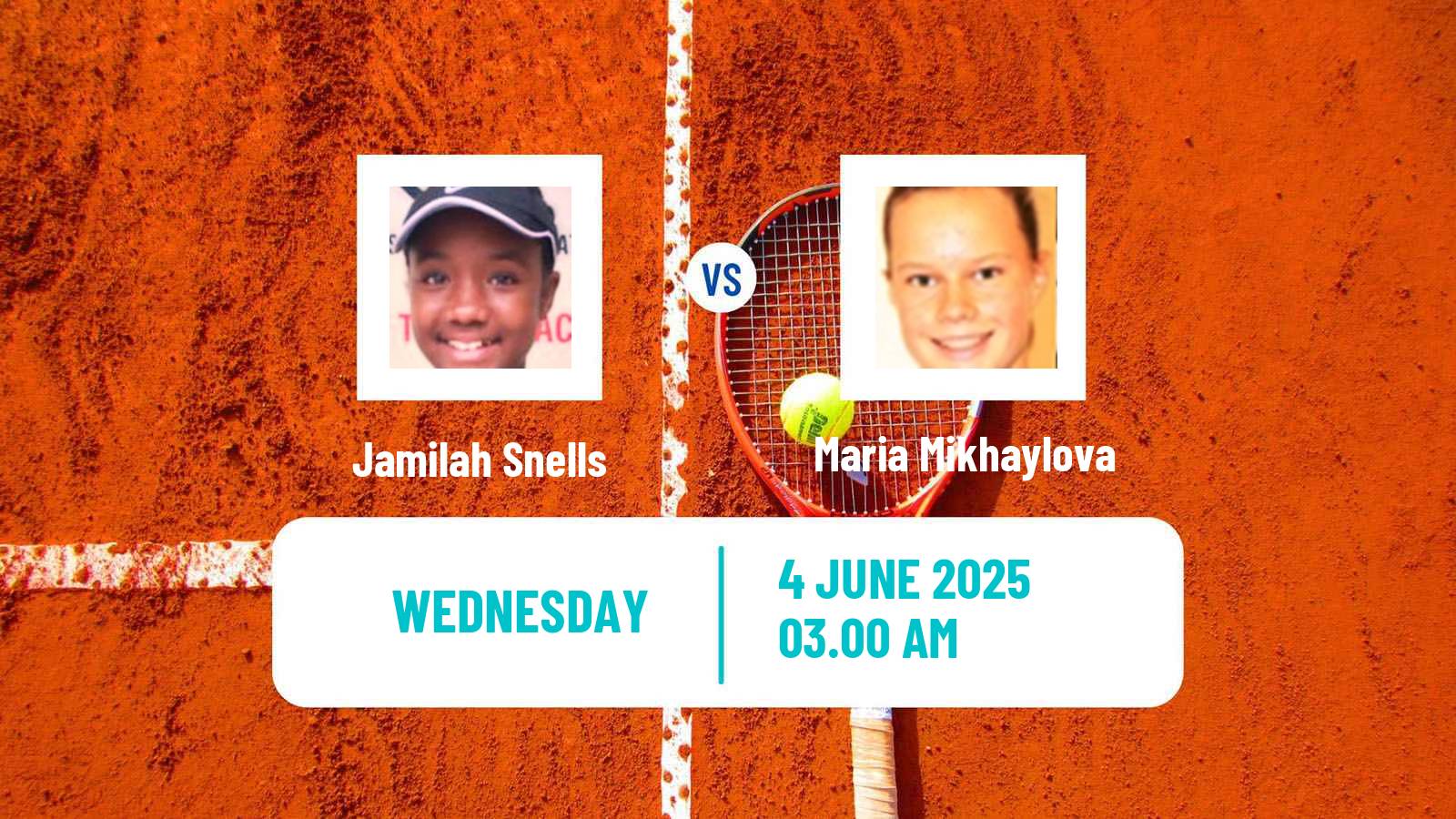 Tennis ITF W15 Kayseri 2 Women Jamilah Snells - Maria Mikhaylova