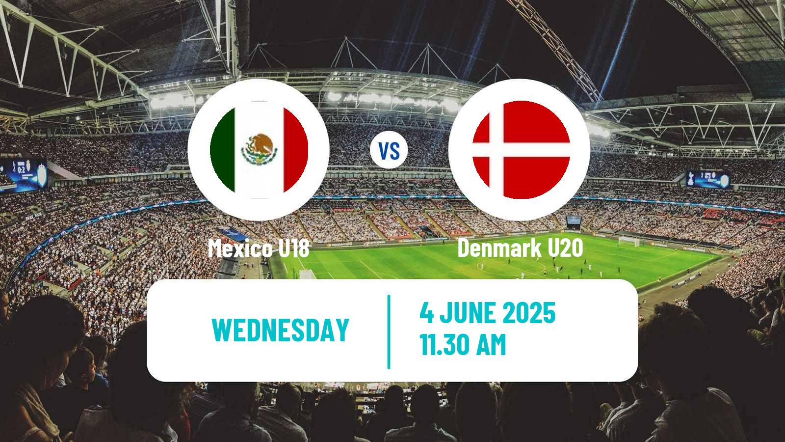 Soccer Maurice Revello Tournament Mexico U18 - Denmark U20