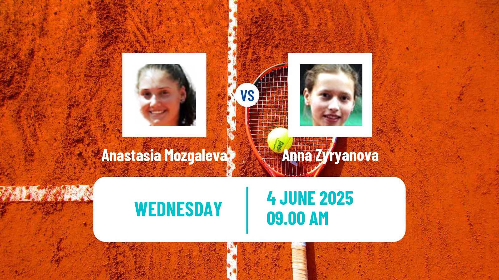 Tennis ITF W15 Osijek Women Anastasia Mozgaleva - Anna Zyryanova