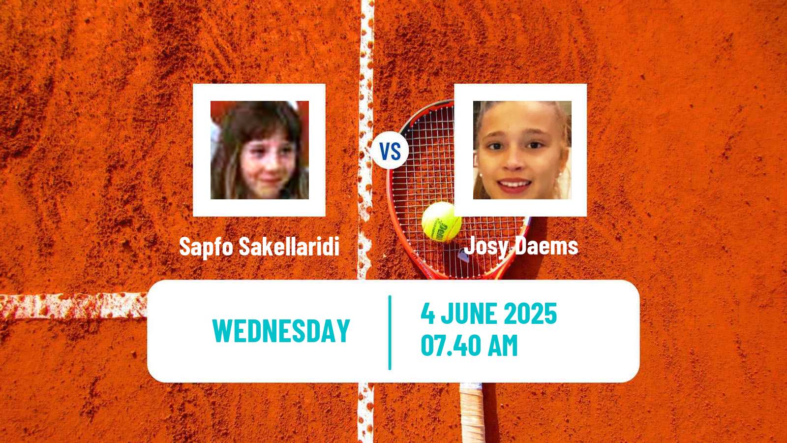 Tennis ITF W50 Troisdorf Women Sapfo Sakellaridi - Josy Daems