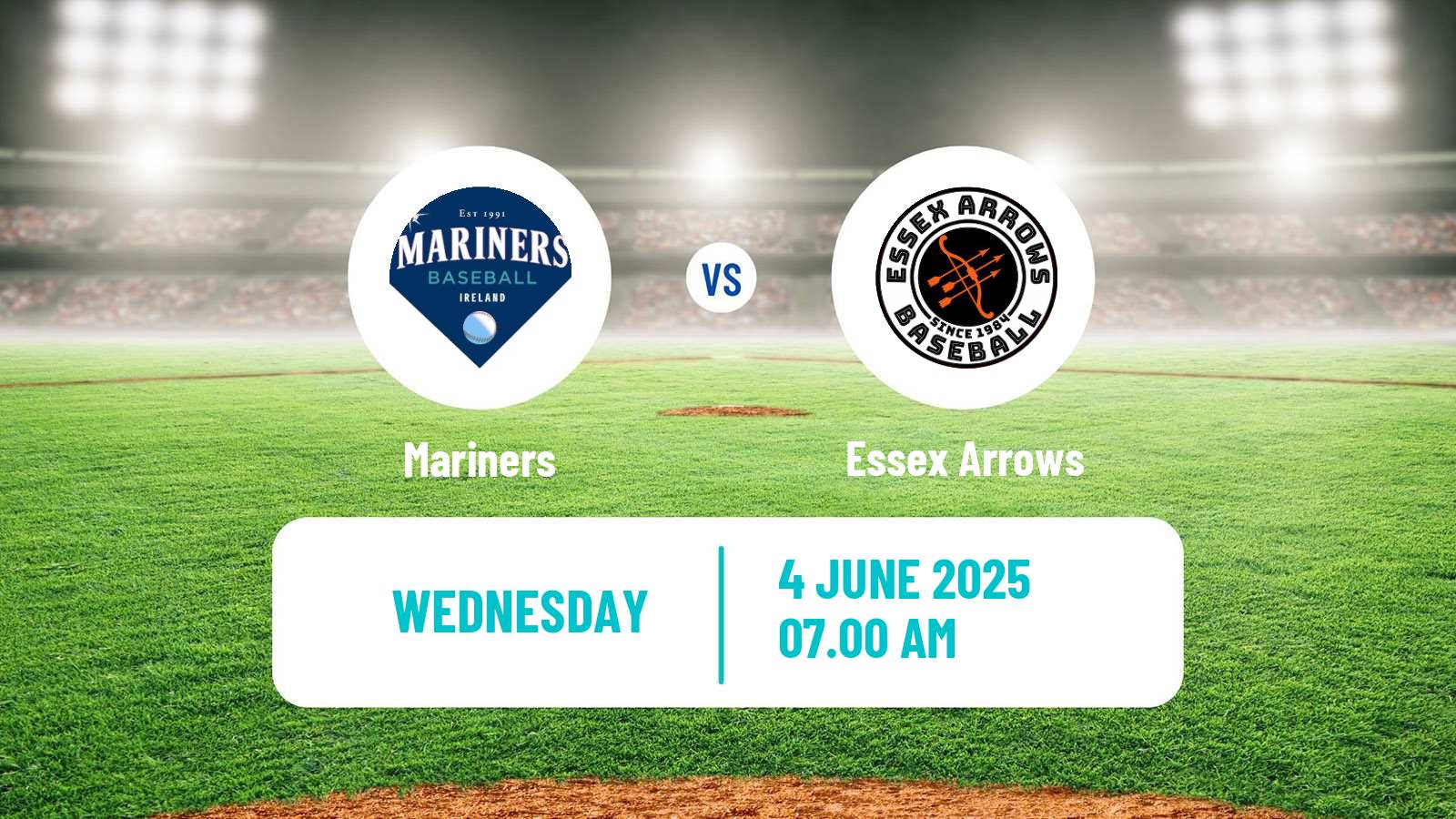 Baseball  Federations Cup Baseball Mariners - Essex Arrows