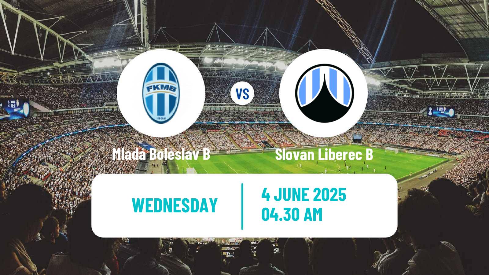 Soccer Czech CFL Group B Mladá Boleslav B - Slovan Liberec B