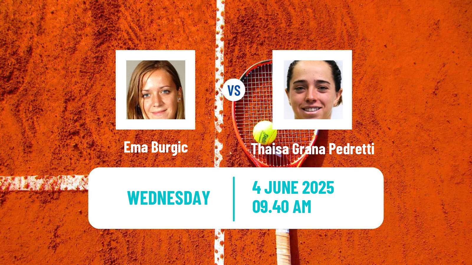 Tennis ITF W35 Santo Domingo 3 Women Ema Burgic - Thaisa Grana Pedretti
