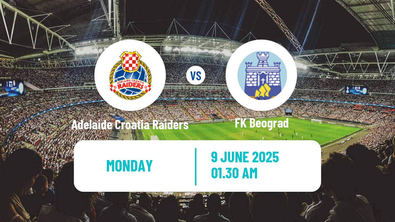 Soccer Australian NPL South Australian Adelaide Croatia Raiders - FK Beograd