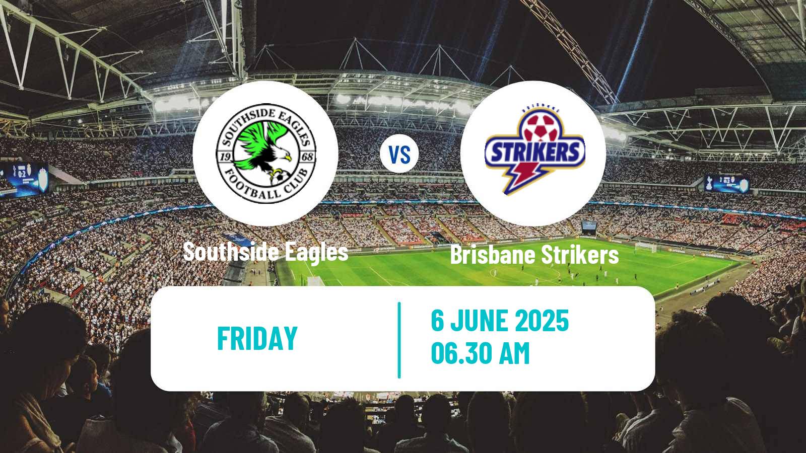 Soccer Australian Queensland Premier League Southside Eagles - Brisbane Strikers