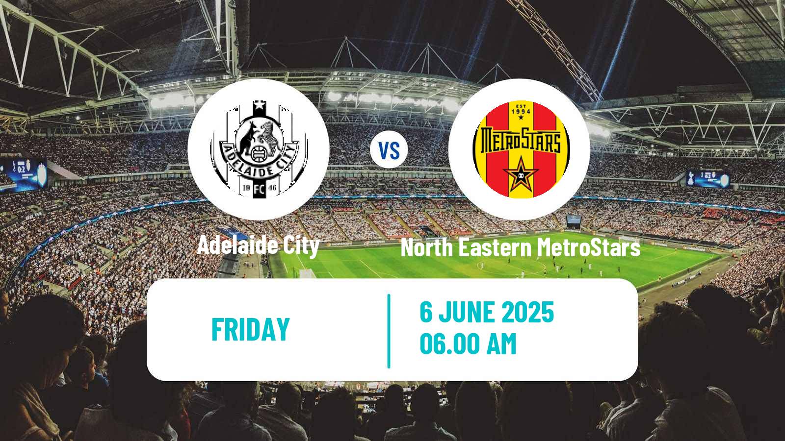 Soccer Australian NPL South Australian Adelaide City - North Eastern MetroStars