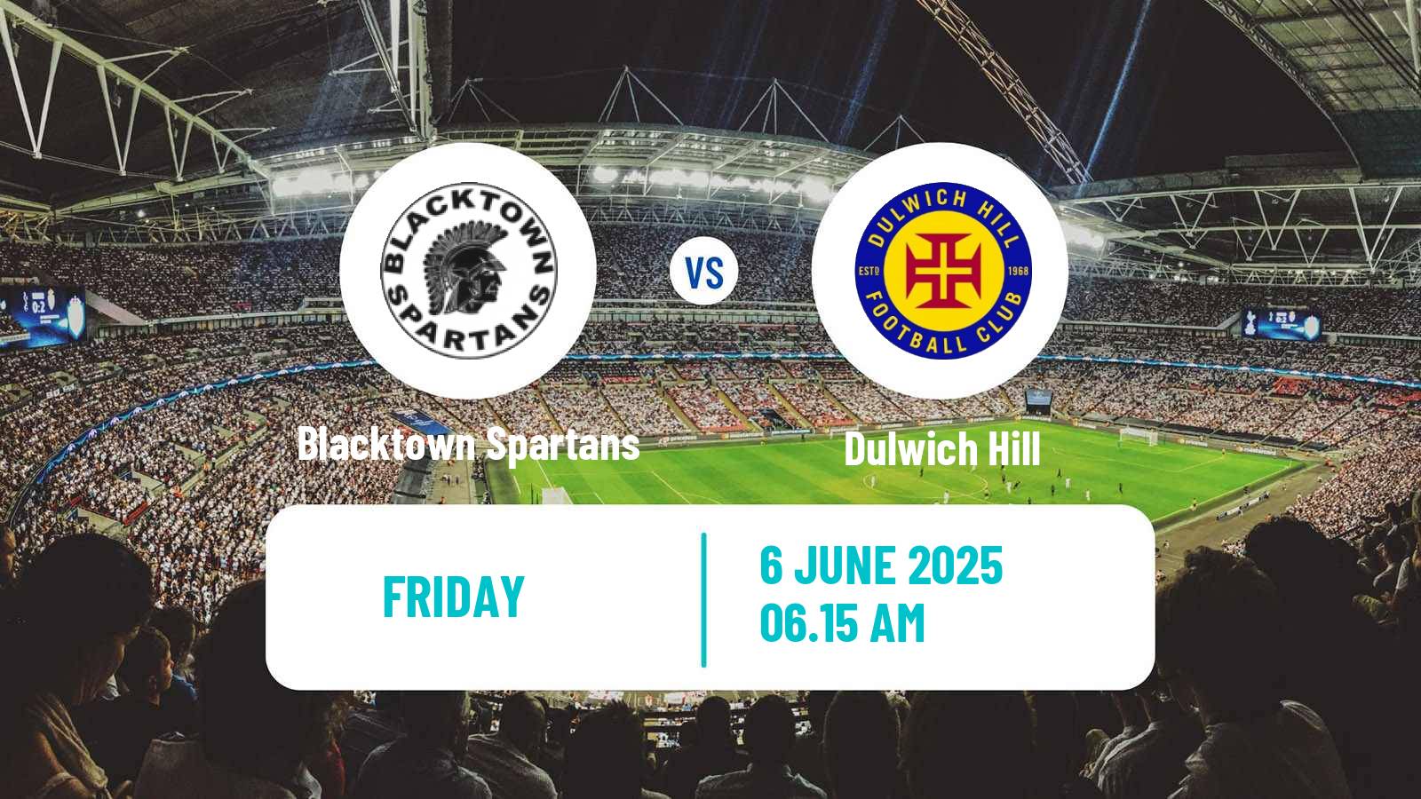 Soccer Australian NSW League One Blacktown Spartans - Dulwich Hill
