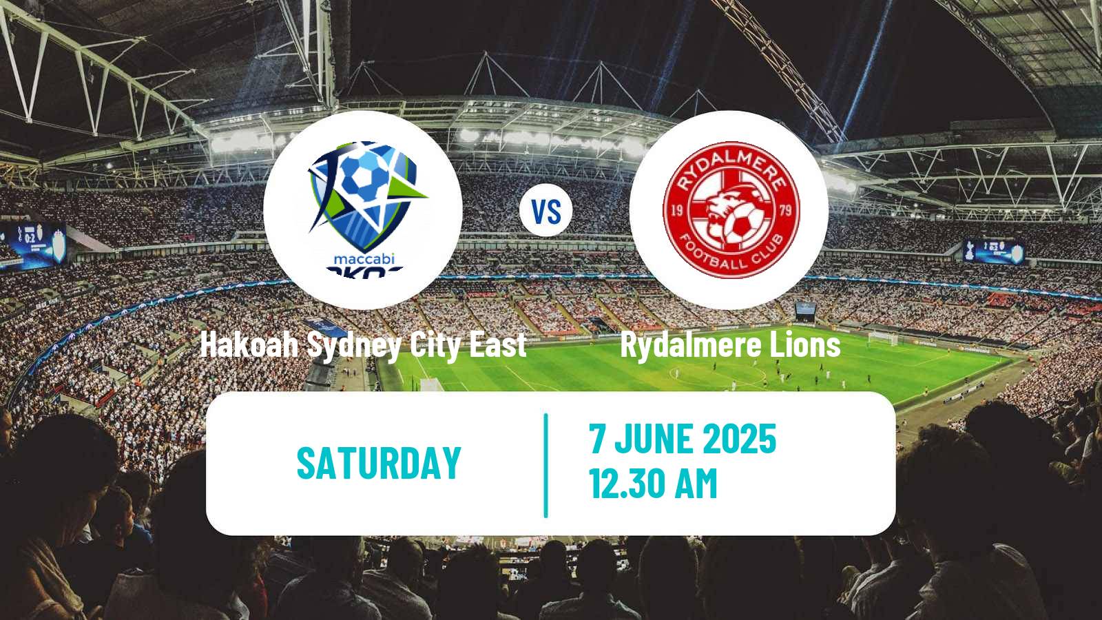 Soccer Australian NSW League One Hakoah Sydney City East - Rydalmere Lions