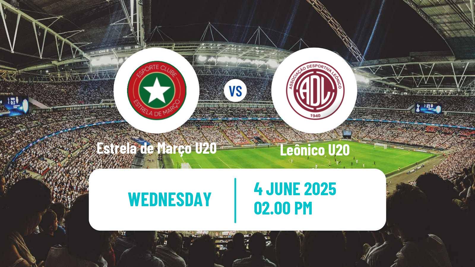 Soccer Brazilian Baiano U20 Estrela de Março U20 - Leônico U20