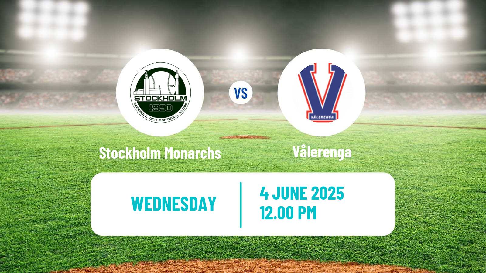 Baseball  Federations Cup Baseball Stockholm Monarchs - Vålerenga