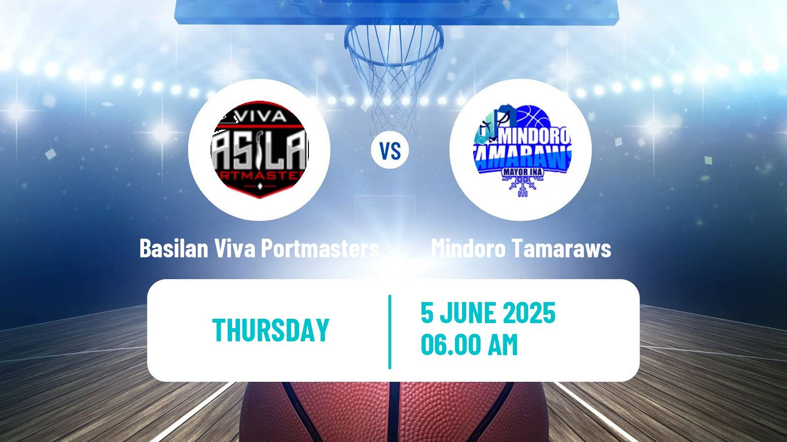 Basketball Philippines MBPL  Basilan Viva Portmasters - Mindoro Tamaraws