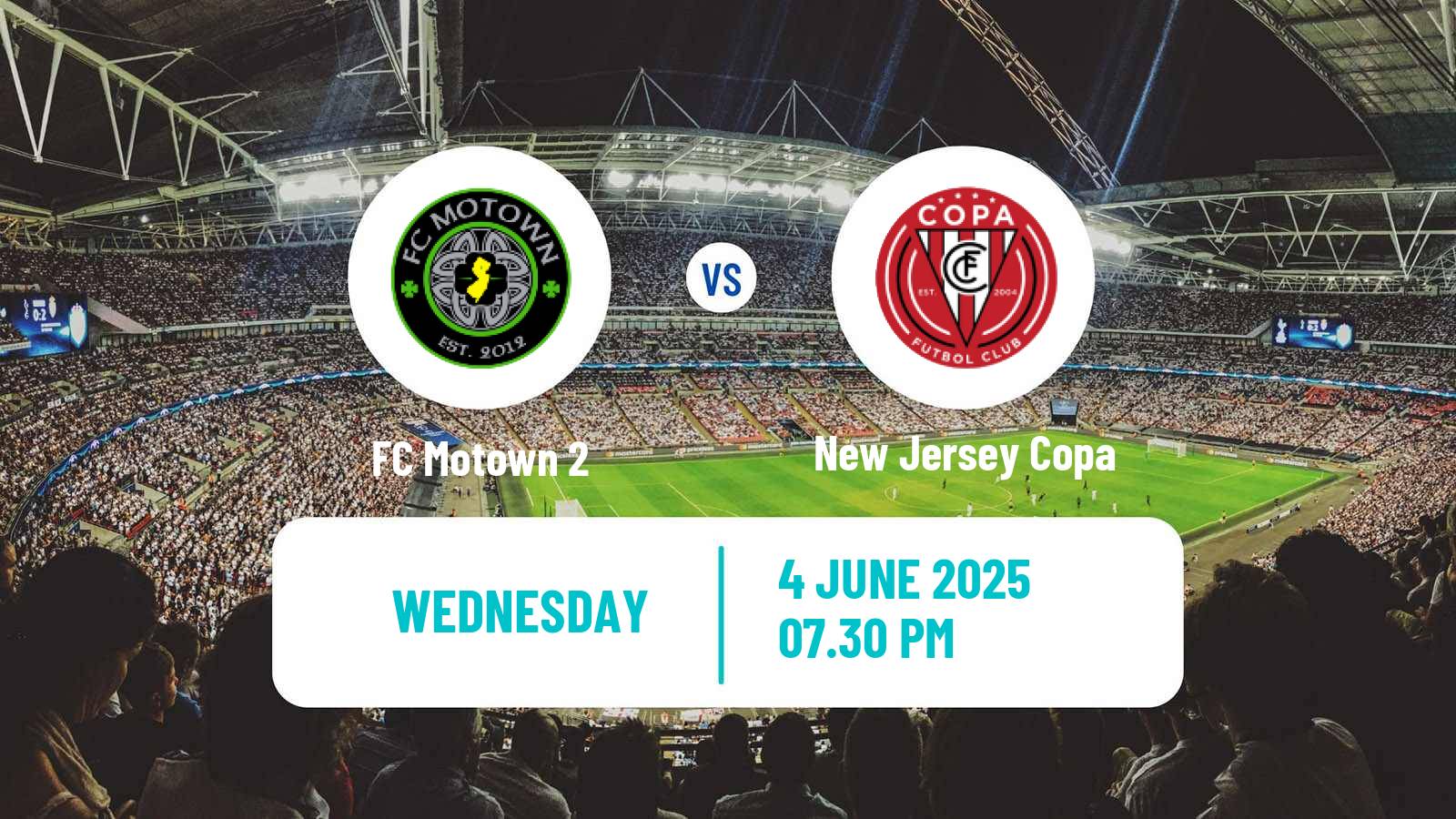 Soccer USL League Two Motown 2 - New Jersey Copa