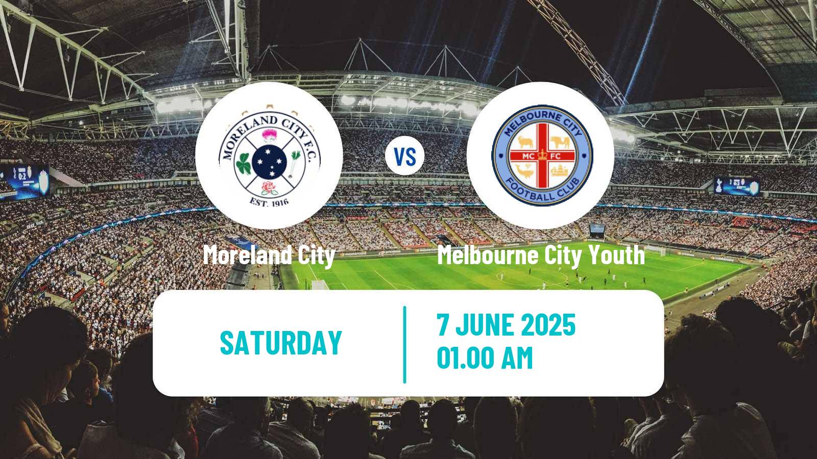 Soccer Australian Victoria Premier League Moreland City - Melbourne City Youth