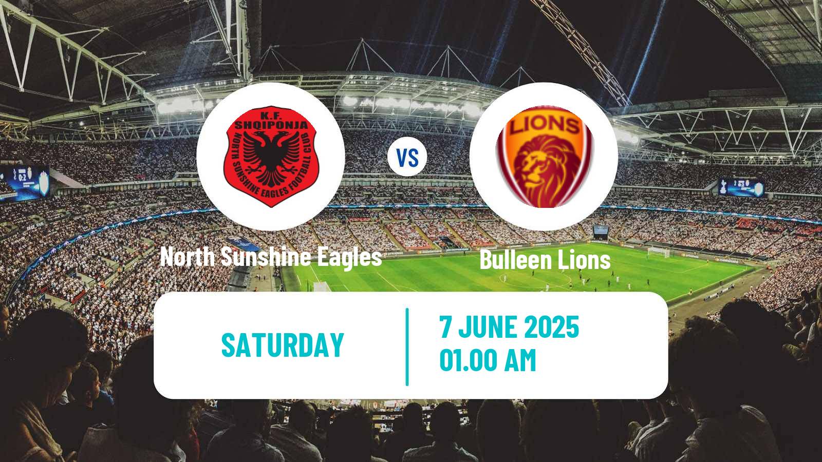 Soccer Australian Victoria Premier League North Sunshine Eagles - Bulleen Lions