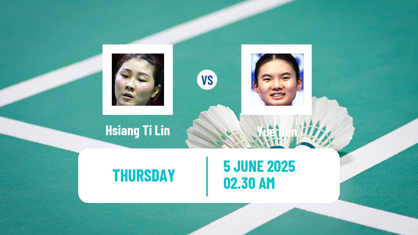 Badminton BWF World Tour Indonesia Open Women Hsiang Ti Lin - Yue Han