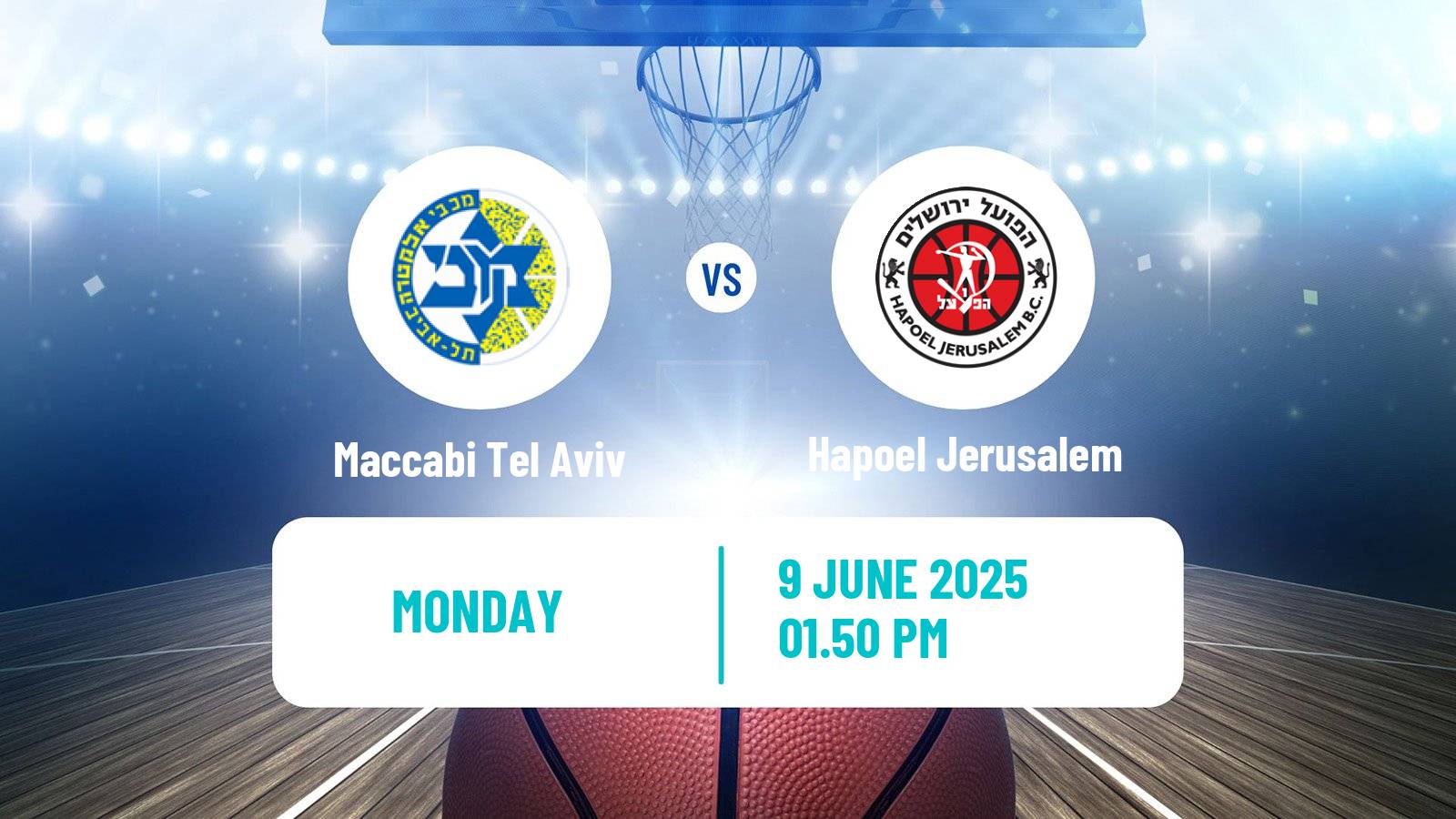 Basketball Israeli Basketball Super League Maccabi Tel Aviv - Hapoel Jerusalem