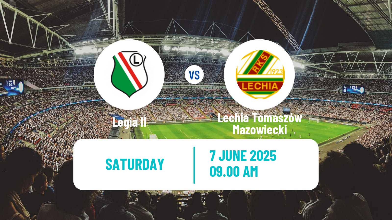 Soccer Polish Division 3 - Group I Legia II - Lechia Tomaszów Mazowiecki