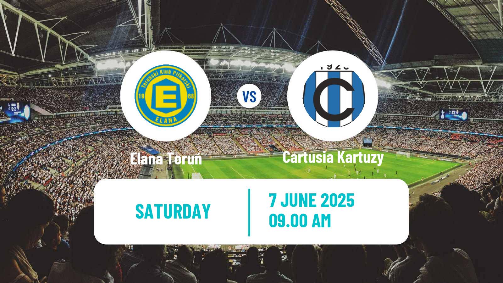 Soccer Polish Division 3 - Group II Elana Toruń - Cartusia Kartuzy
