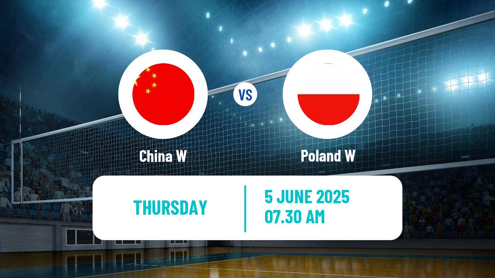 Volleyball Nations League Volleyball Women China W - Poland W