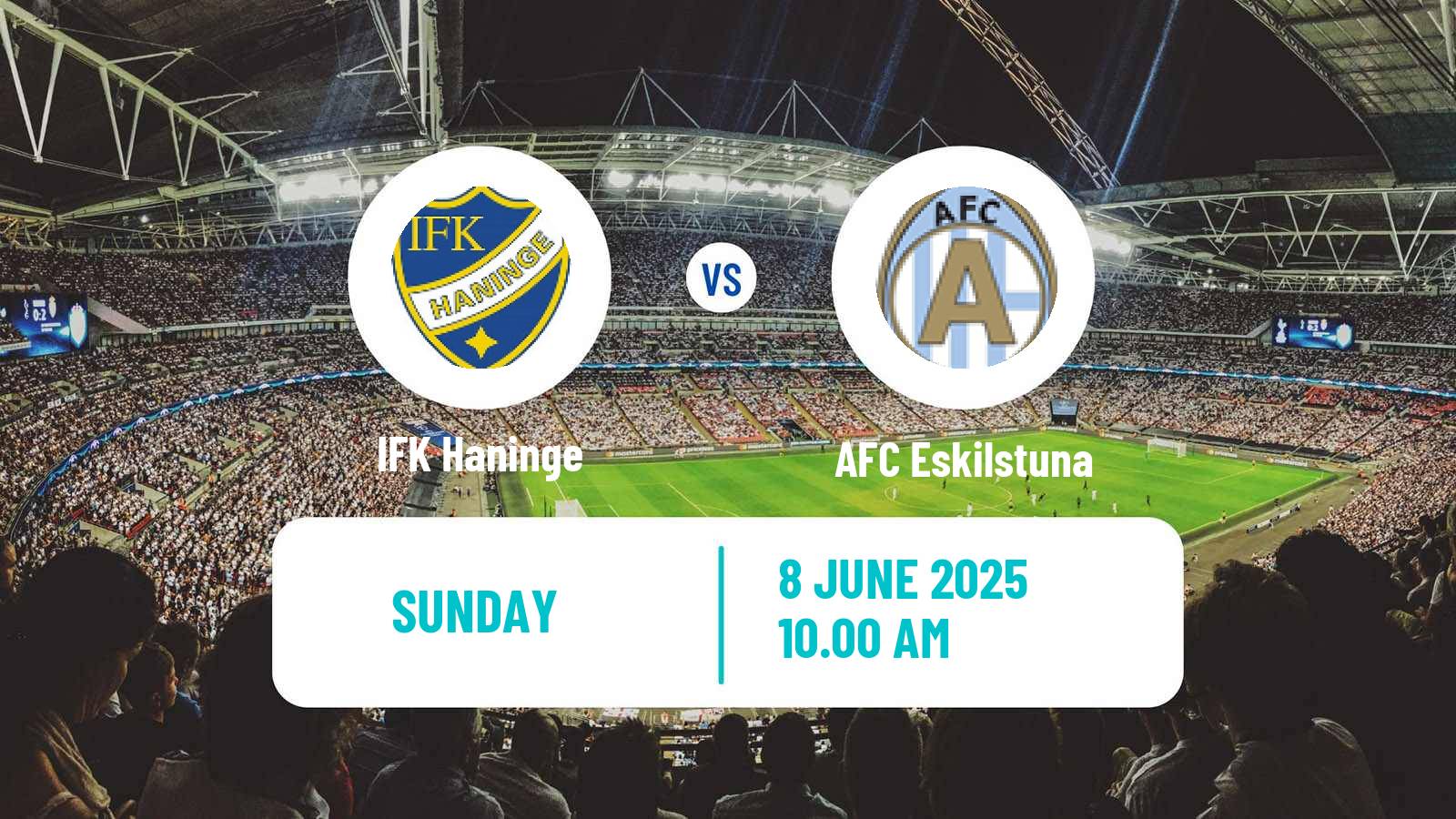 Soccer Swedish Division 1 Norra Haninge - AFC Eskilstuna